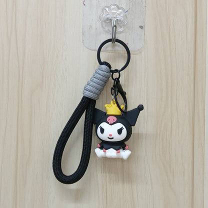 Kuromi Rubber Keychain