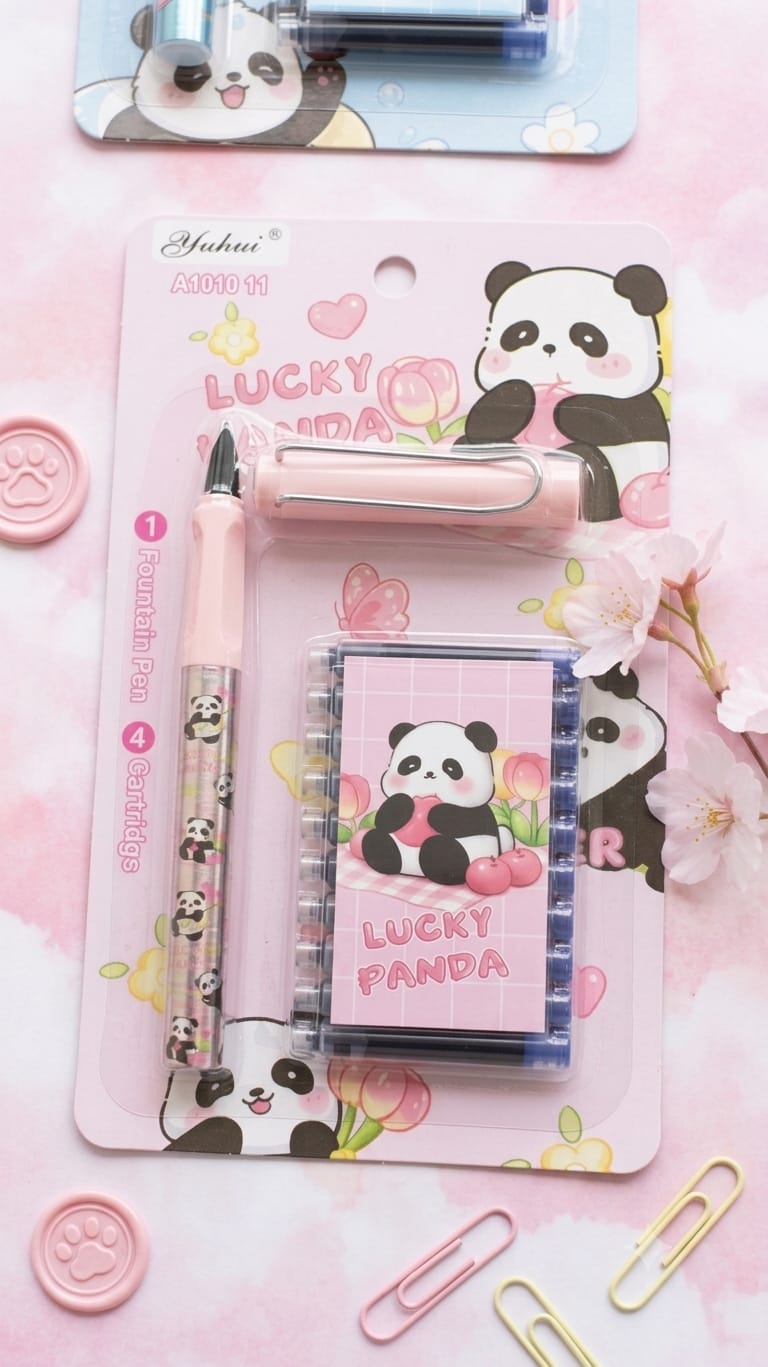 Cute Panda Pastel Fountain Pen