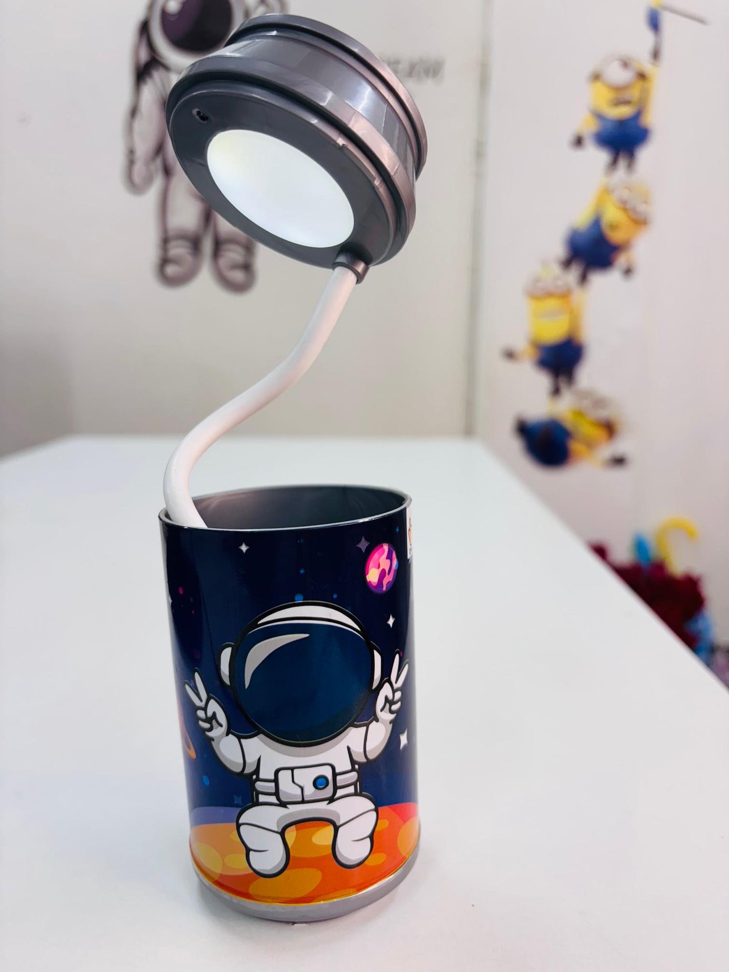 Astronaut Table Lamp With Pen Holder