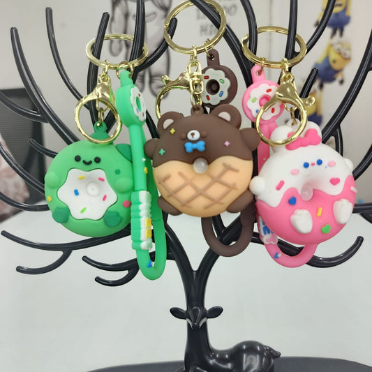 Cute Donut Keychain