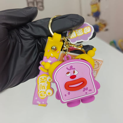 Cartoon Toast Keychain