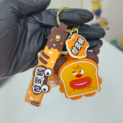 Cartoon Toast Keychain