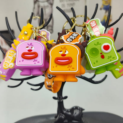 Cartoon Toast Keychain