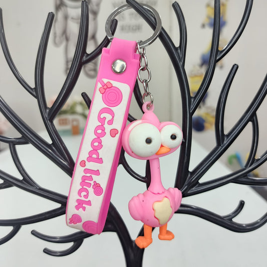 Good Luck Ostrich Keychain
