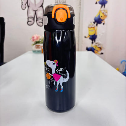 Cartoon Dinosaur Steel Water Bottle