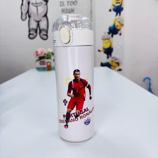Football Stainless Steel Water Bottle