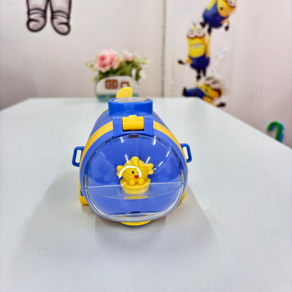 Submarine-Shaped Water Bottle with Built-In Compass
