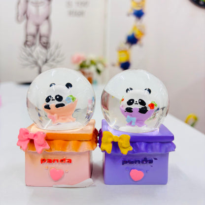 Panda Crystal Ball with Colorful Lights Gift