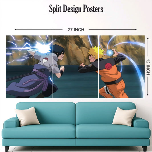 Naruto / itachi / sasuke mix design split poster