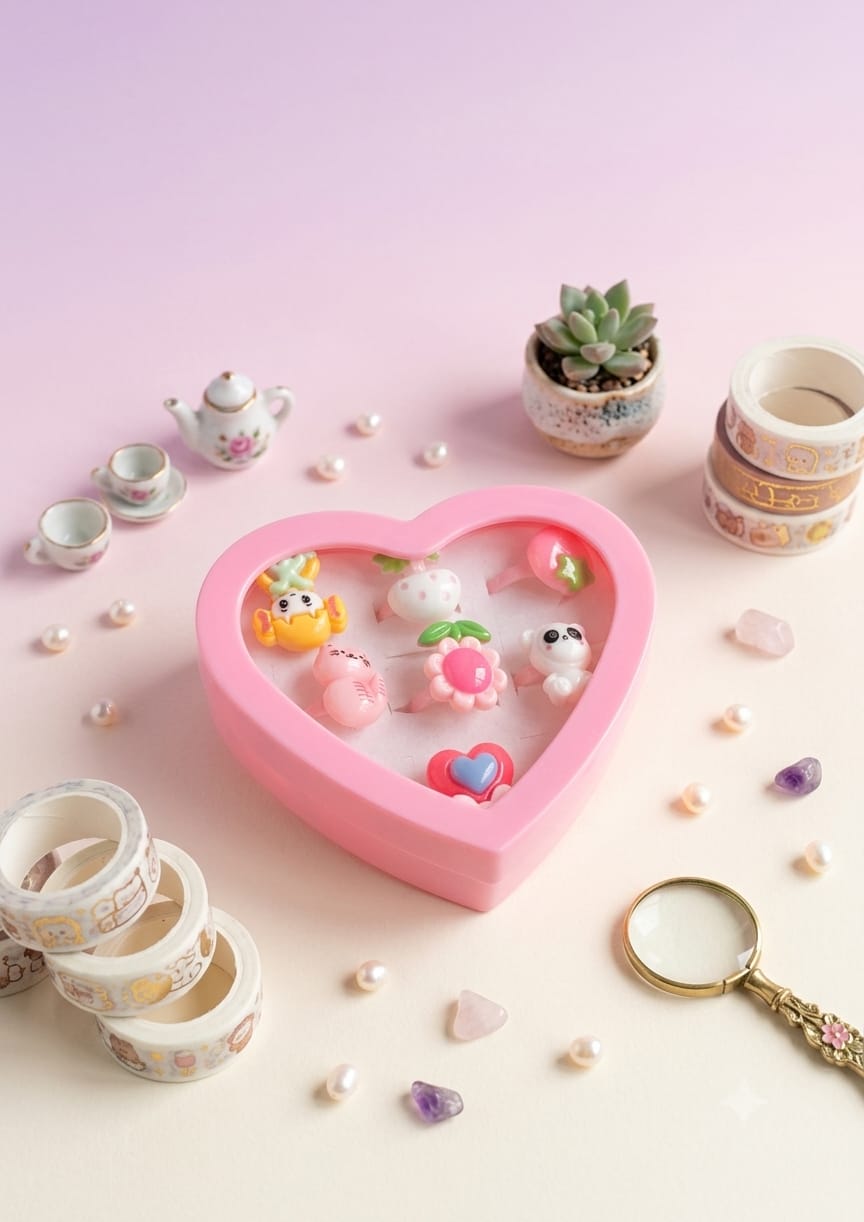 Cute Korean Style Fancy Rings