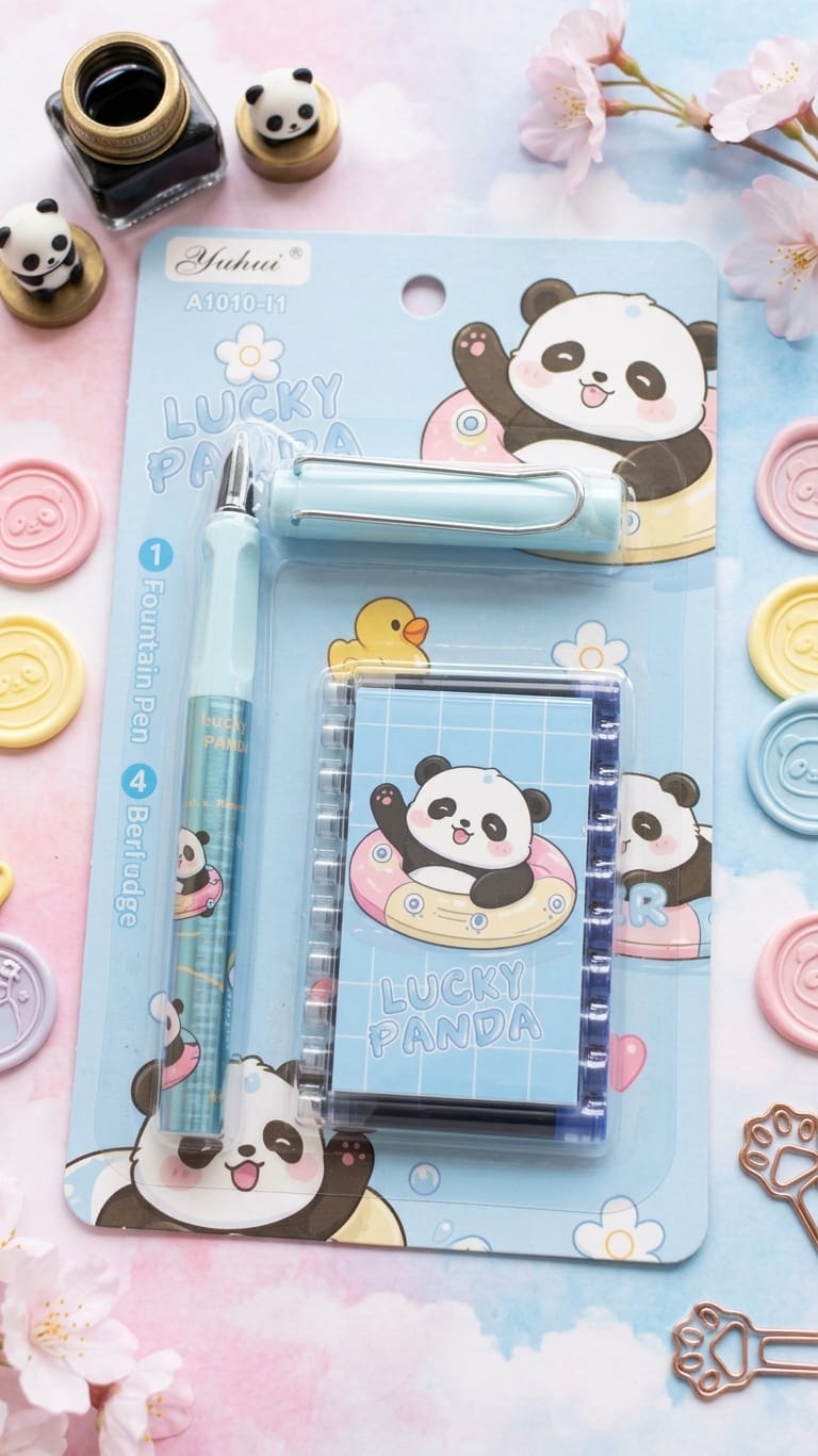 Cute Panda Pastel Fountain Pen