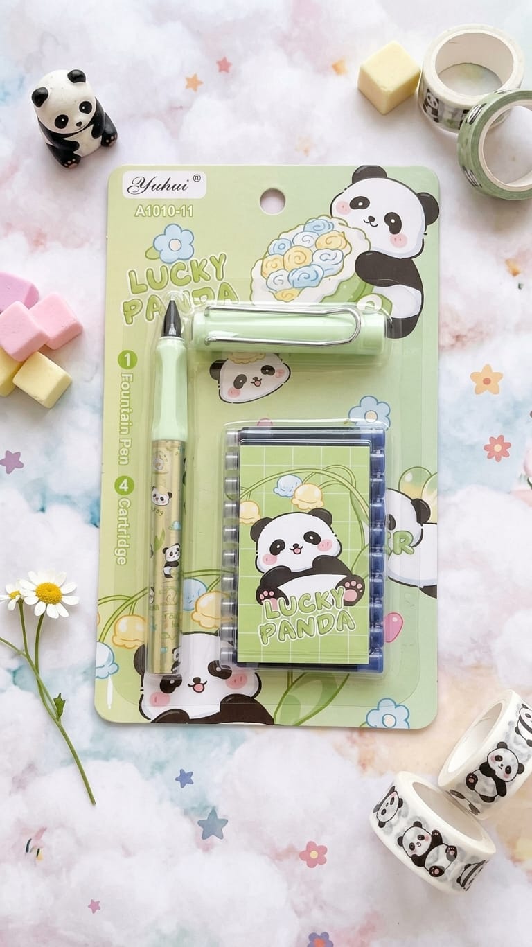 Cute Panda Pastel Fountain Pen