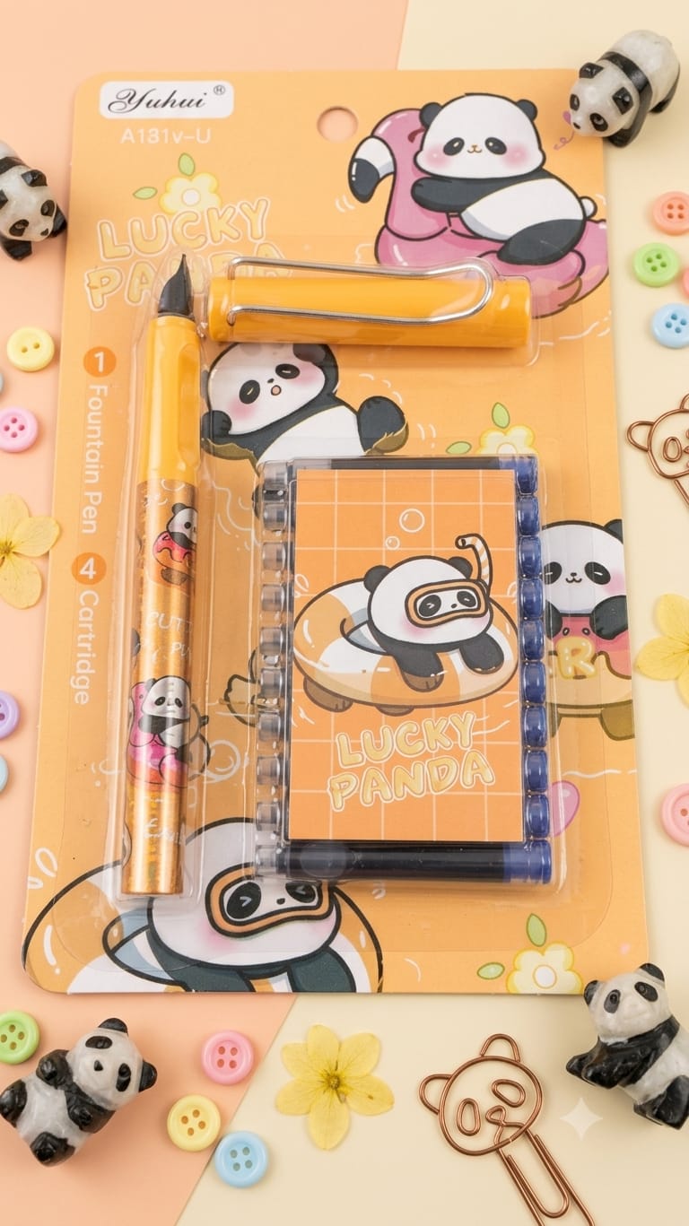 Cute Panda Pastel Fountain Pen