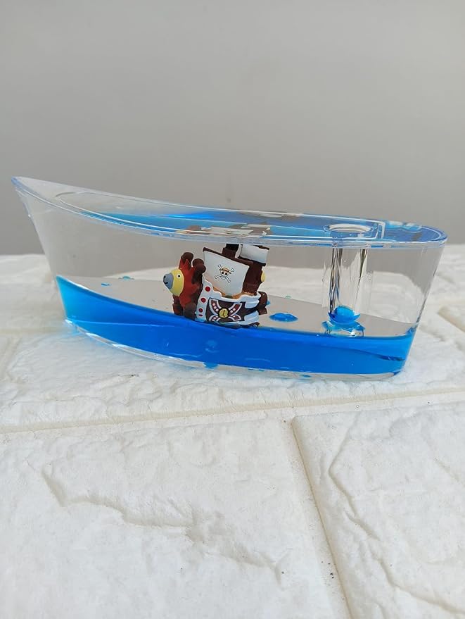 Anime Ship Shaped showpiece inside is luffy boat with pen stand