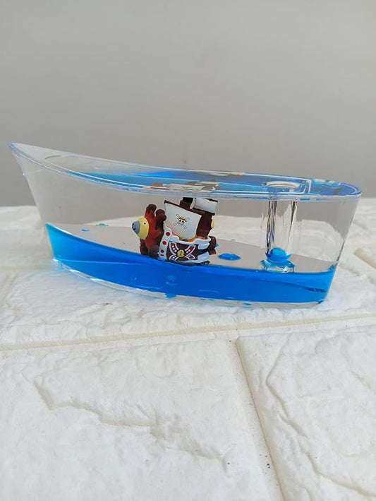 Anime Ship Shaped showpiece inside is luffy boat with pen stand