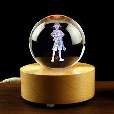 Luffy Standing Crystal Ball Lamp