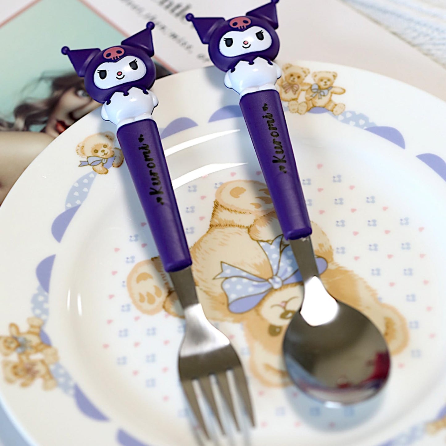 Kuromi Spoon With Frog