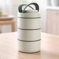 Kewin 3-layer stainless steel lunch box