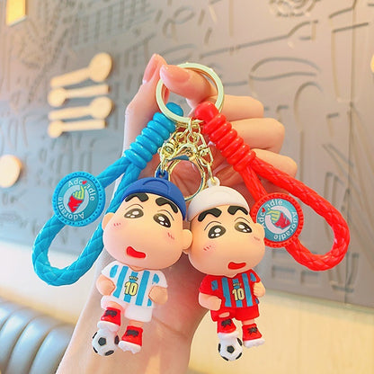 Shinchan Football Keychain