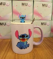 Stitch Coffee Mug with Spoon