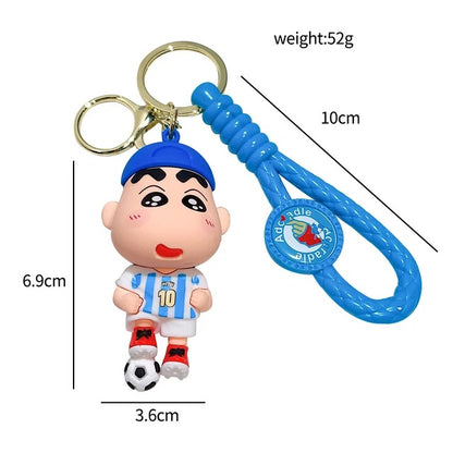 Shinchan Football Keychain