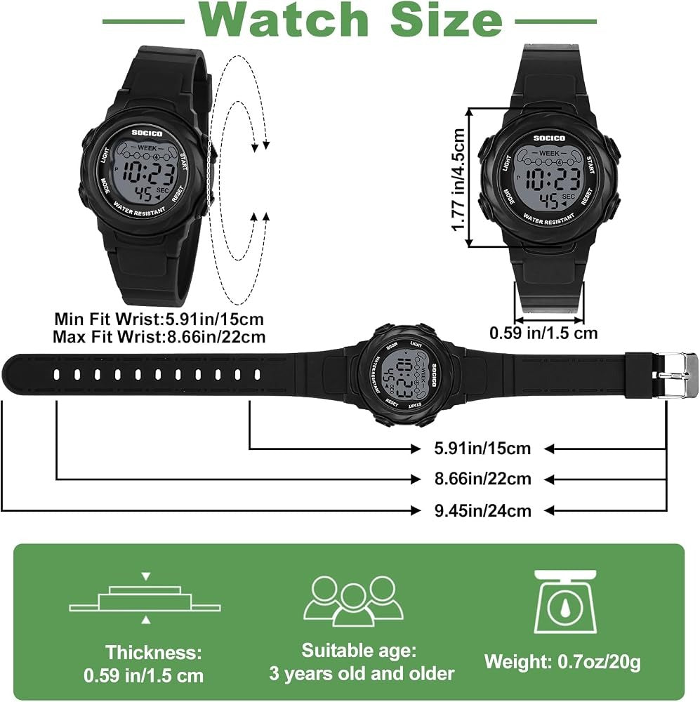 Kids Digital Sports Watch