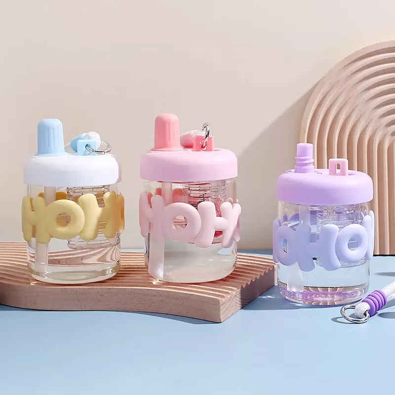 HOHO Dual Sip Glass Bottle