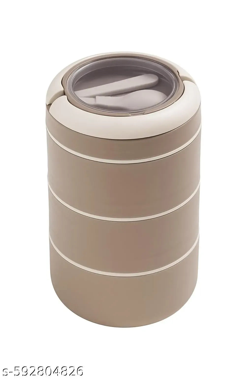 Kewin 3-layer stainless steel lunch box