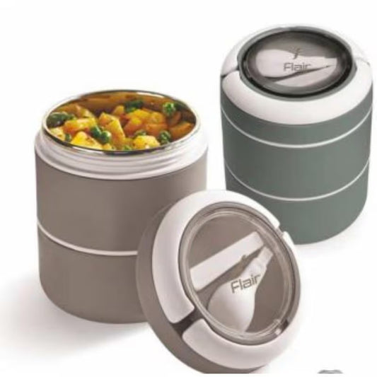 KEWIN 2 Layer Stainless Steel Lunch Box
