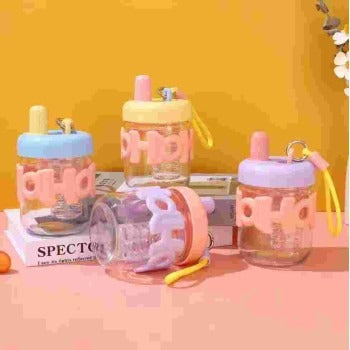 HOHO Dual Sip Glass Bottle