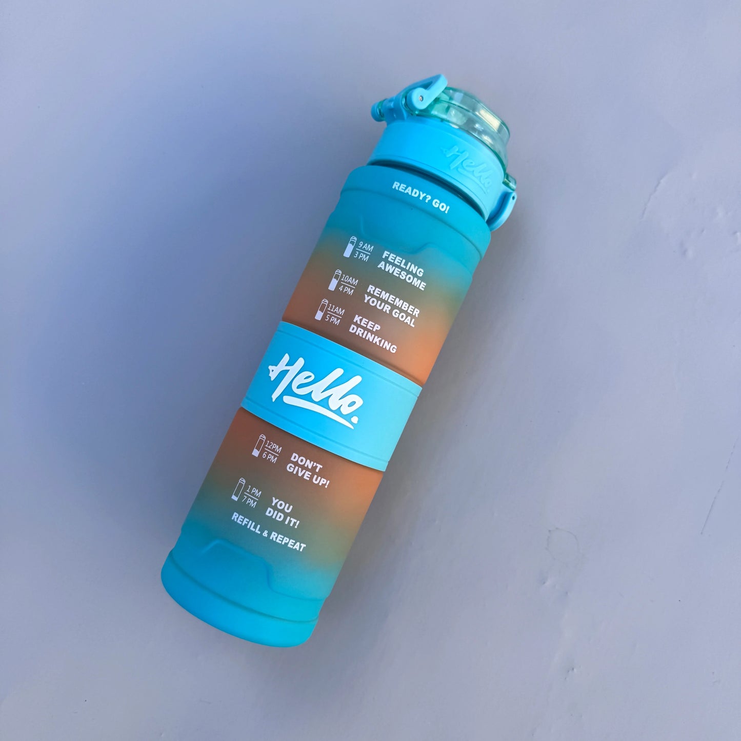 Hello Motivation Water Bottle