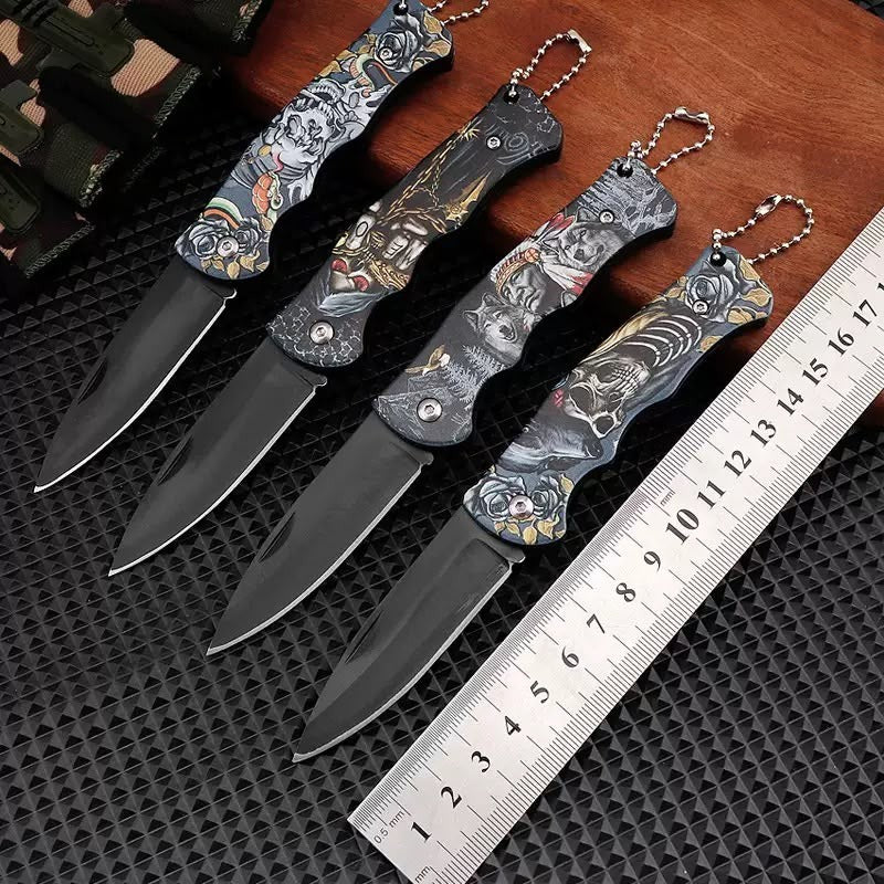 Mix Printed Design Fruit Knife