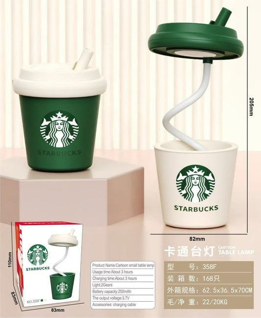 Starbucks Mini Table Lamp USB Rechargeable