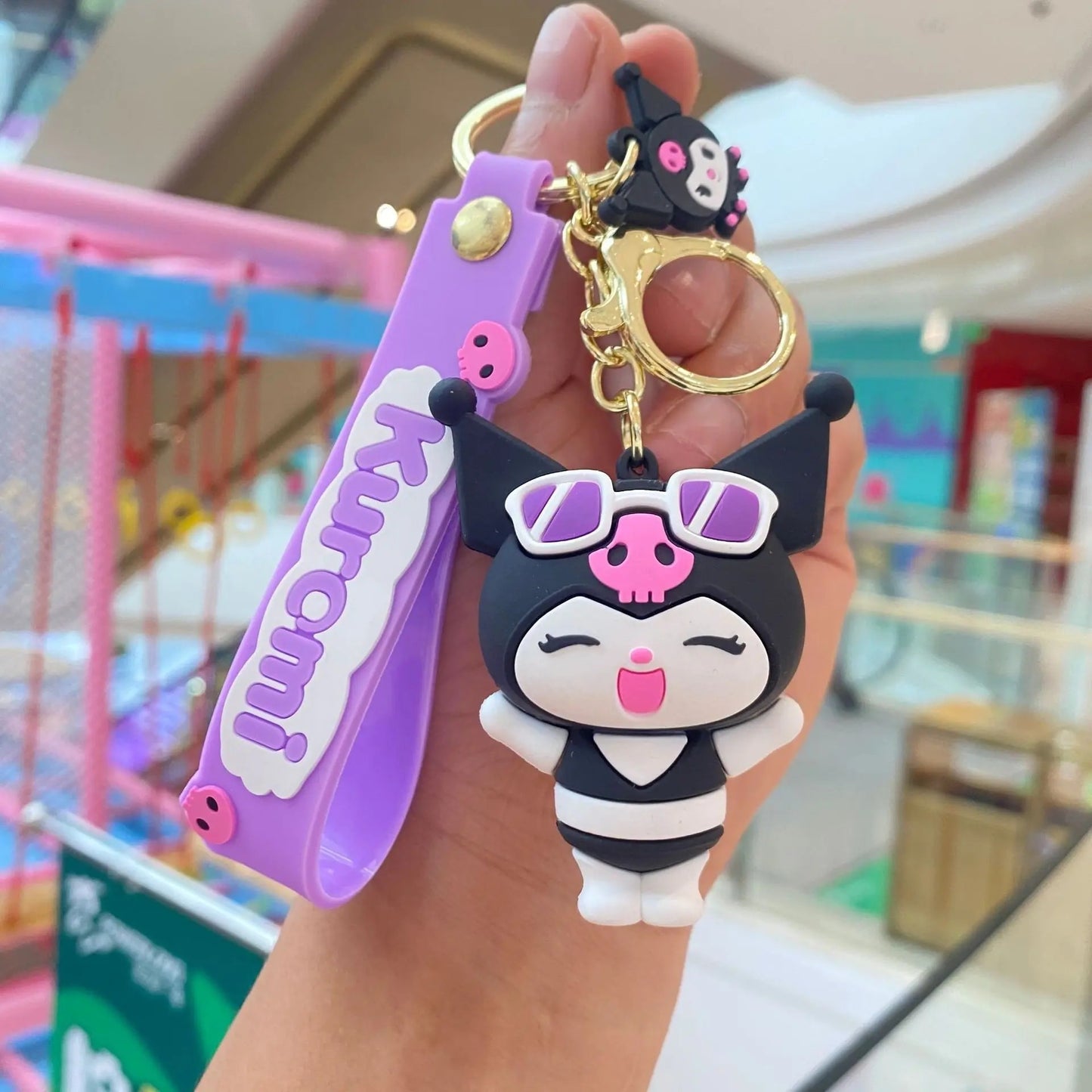 Kuromi New Rubber Keychain