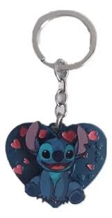 Stitch Heart Keychain