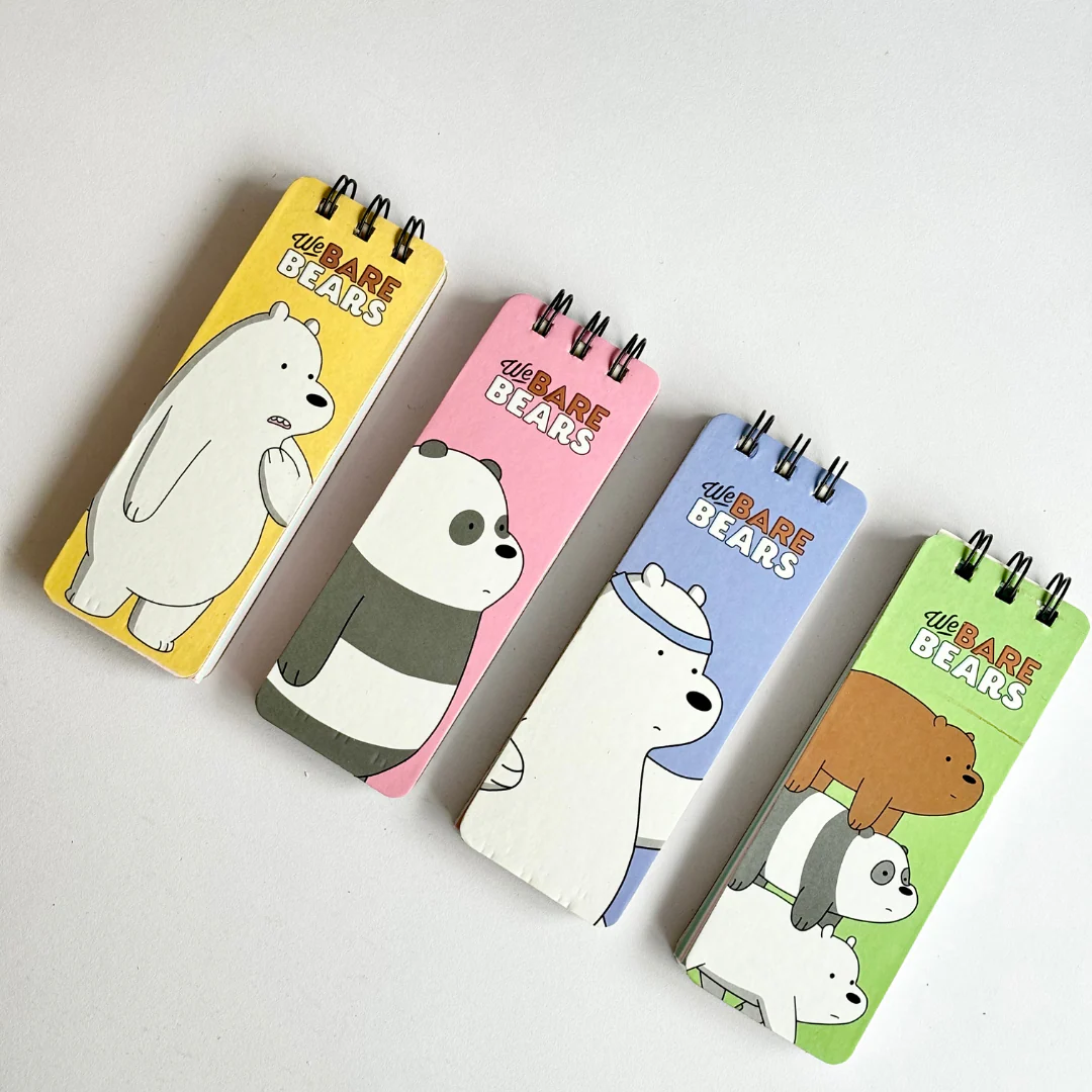 We Bare Bears Spiral Mini Notepad