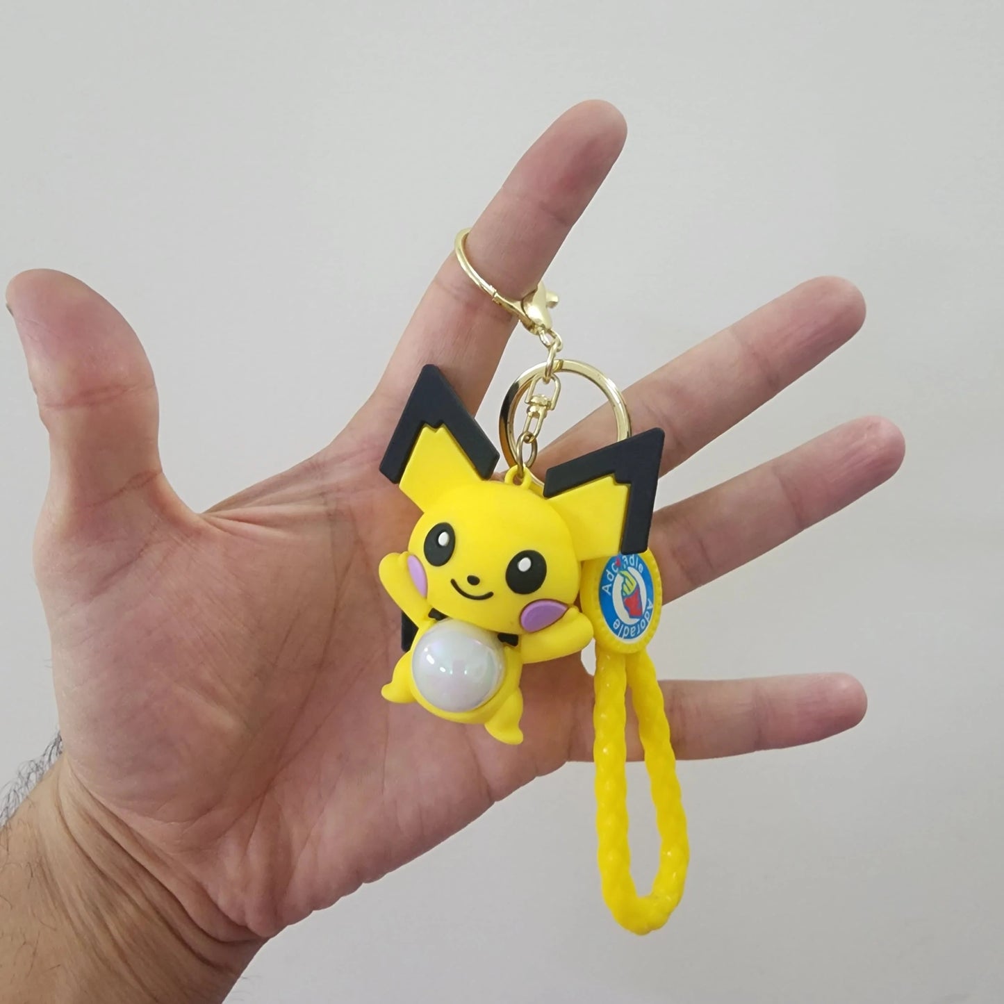 Pikachu Rubber Keychain