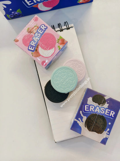 Cute Oreo Biscuit Shaped Eraser