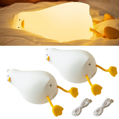 Lying Flat Duck Night Light Lamp