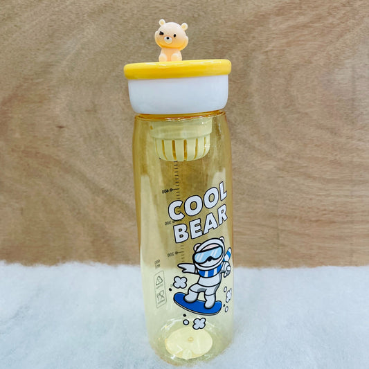 Cool Bear Water Bottle with Bear on Top