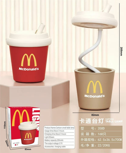 Mini McDonald's Table Lamp With USB  Rechargeable