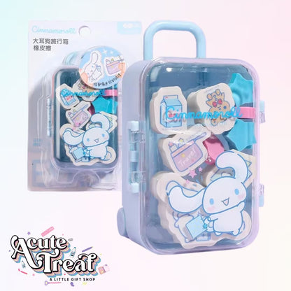 Kawaii Suitcase Eraser Set