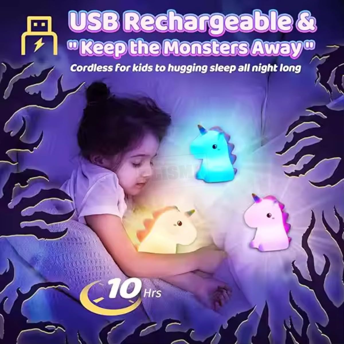 Unicorn Silicone LED Night Lamp