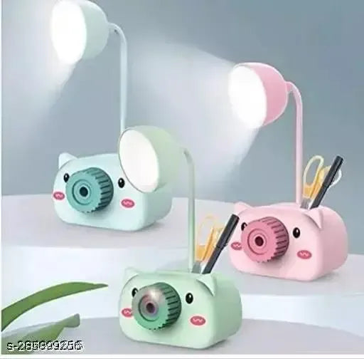 Camera Design Table Lamp with Sharpener And Pen Stand