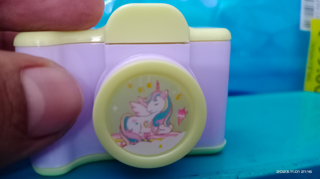 Unicorn Camera Shape Pencil Sharpener