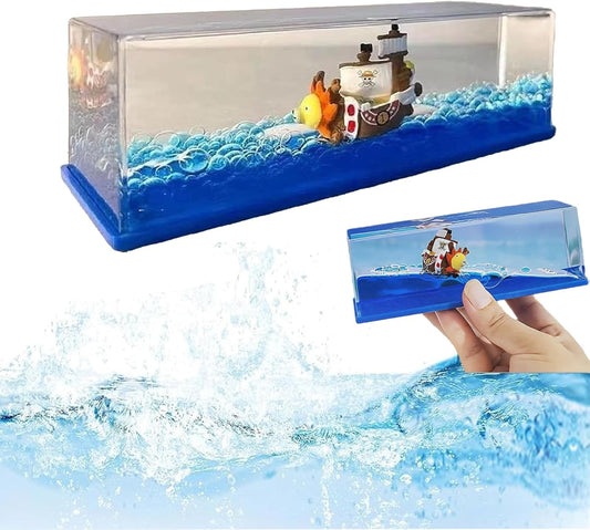 Luffy Ship Water Showpeice Paper Weight Large