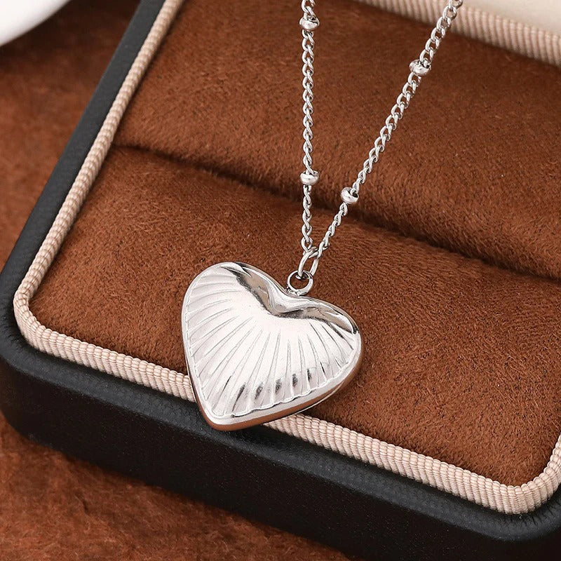 Heart Necklace - Silver