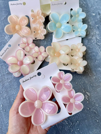 Flower Hair Clips