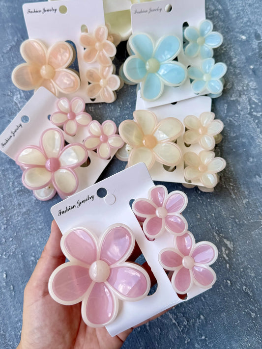 Flower Hair Clips