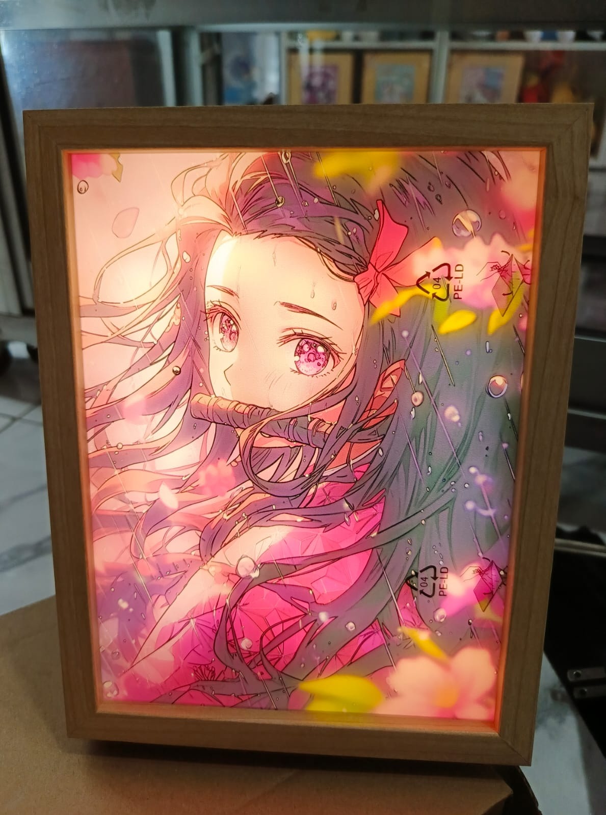 “Nezuko Anime 3D Square Lamp